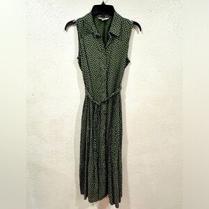 Women Olive  green polka dot Dress sizePXS